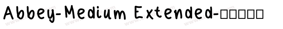 Abbey-Medium Extended字体转换